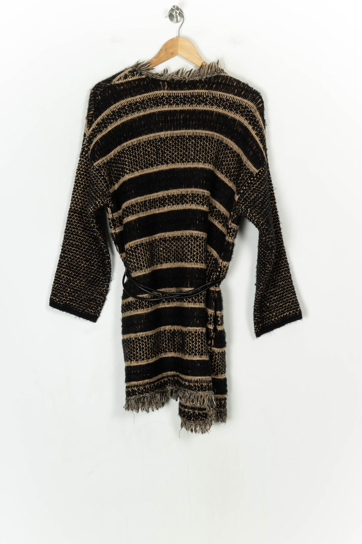 Cardigan Noir et Beige - Taille S/36 de la marque Derhy | PARAD124368 - Vendu par Paradigme - Image 5