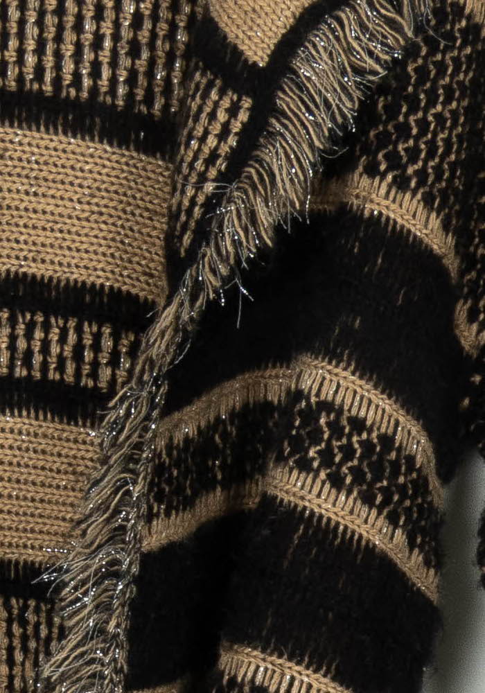 Cardigan Noir et Beige - Taille S/36 de la marque Derhy | PARAD124368 - Vendu par Paradigme - Image 3