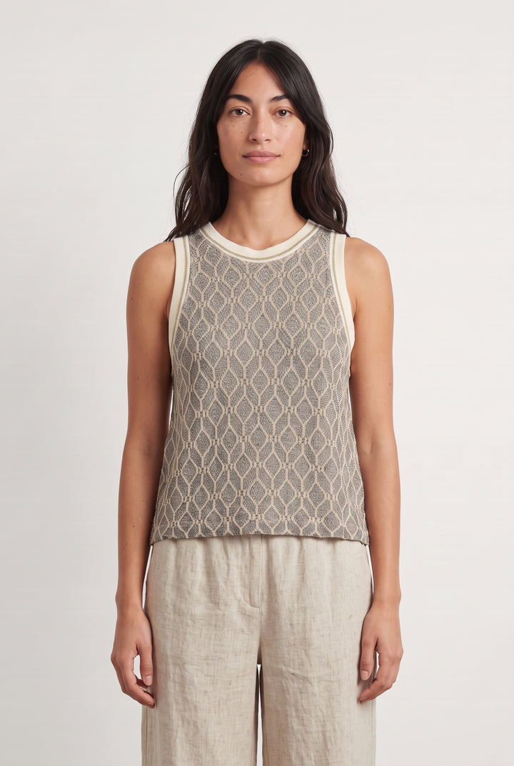 Débardeur Gris et Beige - Taille XS/34 de la marque Imprevu | PARAD124370 - Vendu par Paradigme - Image 1