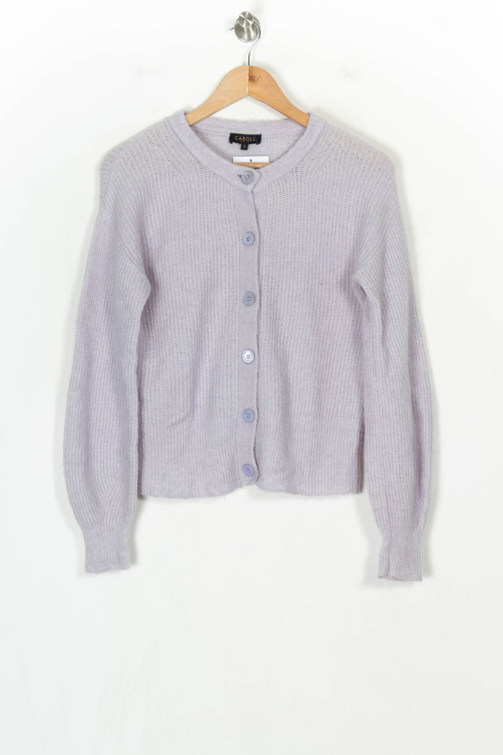 Cardigan Violet - Taille S/36 de la marque Caroll | PARAD124372 - Vendu par Paradigme - Image 2