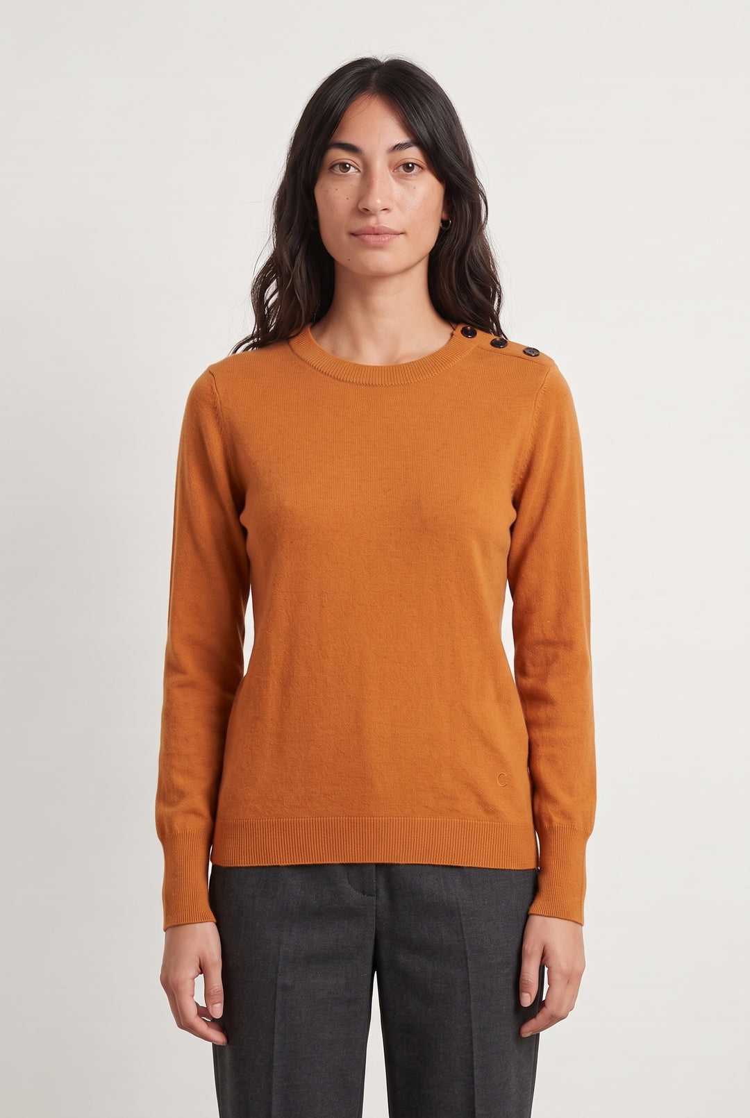 Pull Orange - Taille S/36 de la marque Caroll | PARAD124373 - Vendu par Paradigme - Image 1