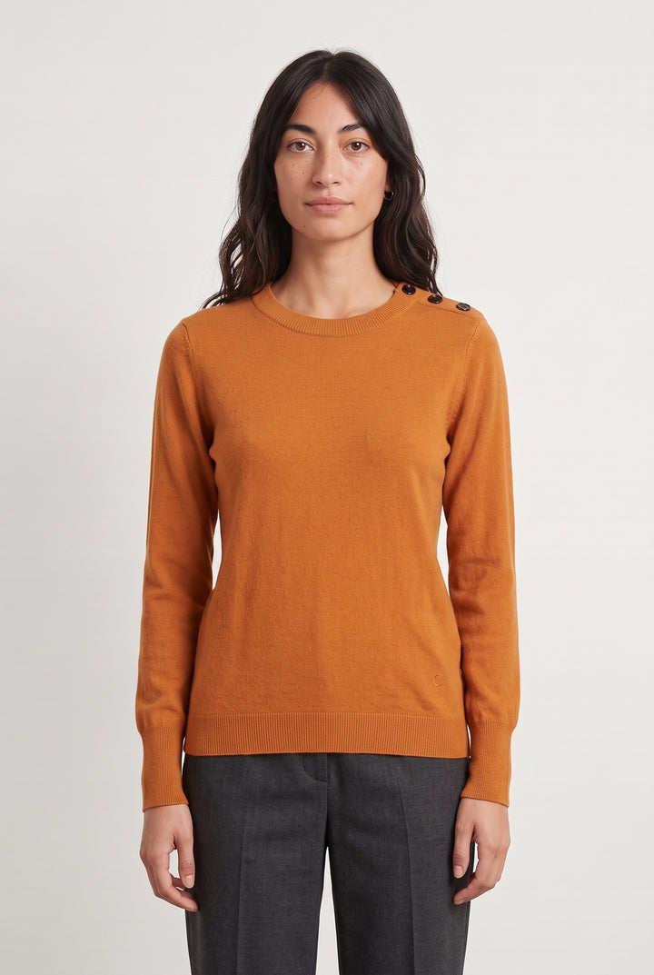Pull Orange - Taille S/36 de la marque Caroll | PARAD124373 - Vendu par Paradigme - Image 1