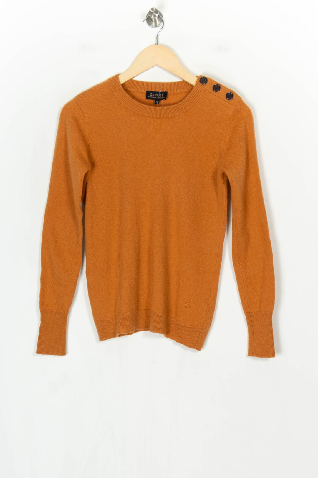 Pull Orange - Taille S/36 de la marque Caroll | PARAD124373 - Vendu par Paradigme - Image 2