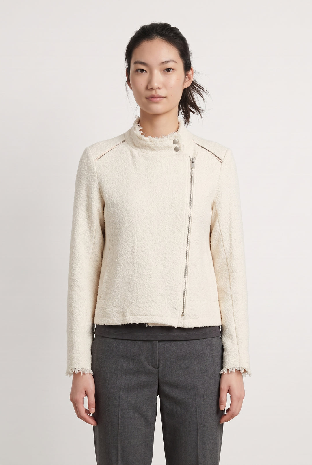 Veste Courte Beige - Taille M/38 de la marque One Step | PARAD124375 - Vendu par Paradigme - Image 1