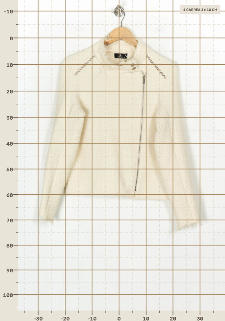 Veste Courte Beige - Taille M/38 de la marque One Step | PARAD124375 - Vendu par Paradigme - Image 4