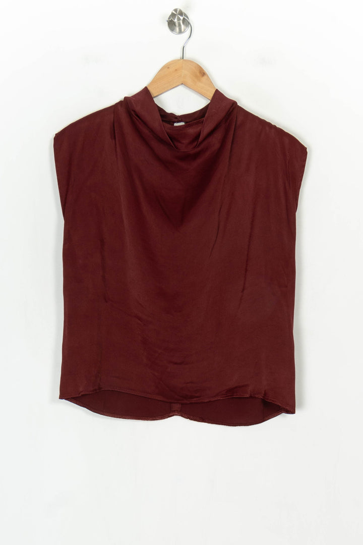 Blouse Sans Manches Bordeaux - Taille XS/34 de la marque Imprevu | PARAD124377 - Vendu par Paradigme - Image 2