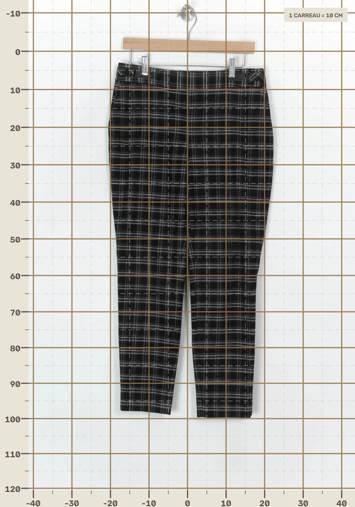 Pantalon Noir et Blanc - Taille L/40 de la marque Caroll | PARAD124381 - Vendu par Paradigme - Image 4