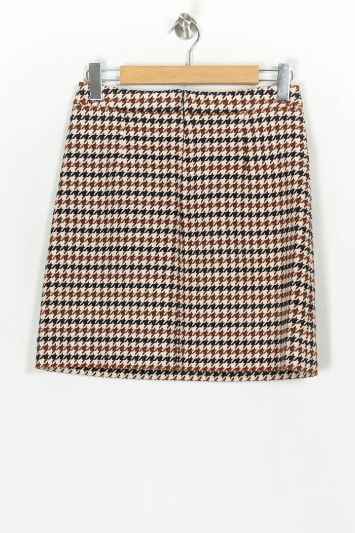 Jupe Courte Beige et Marron - Taille L/40 de la marque Caroll | PARAD124382 - Vendu par Paradigme - Image 5