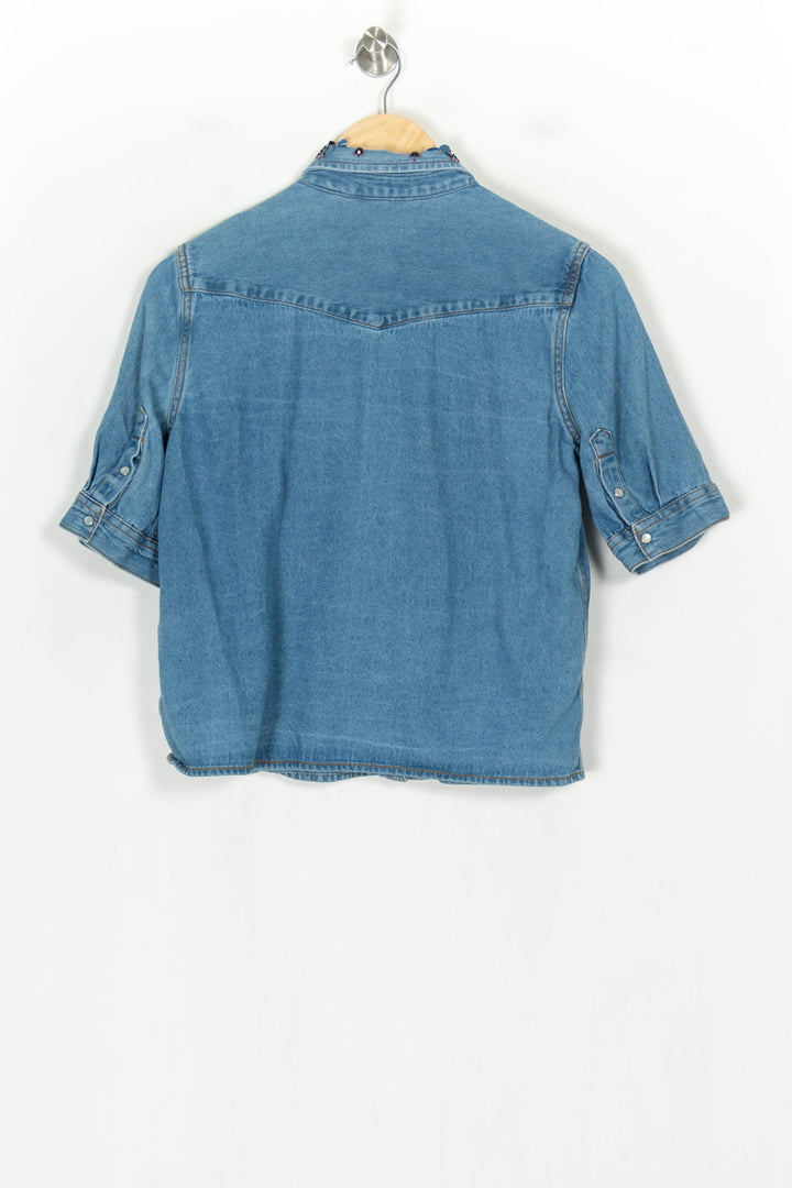 Chemise En Jean Bleue - Taille S/36 de la marque Kookai | PARAD124385 - Vendu par Paradigme - Image 5