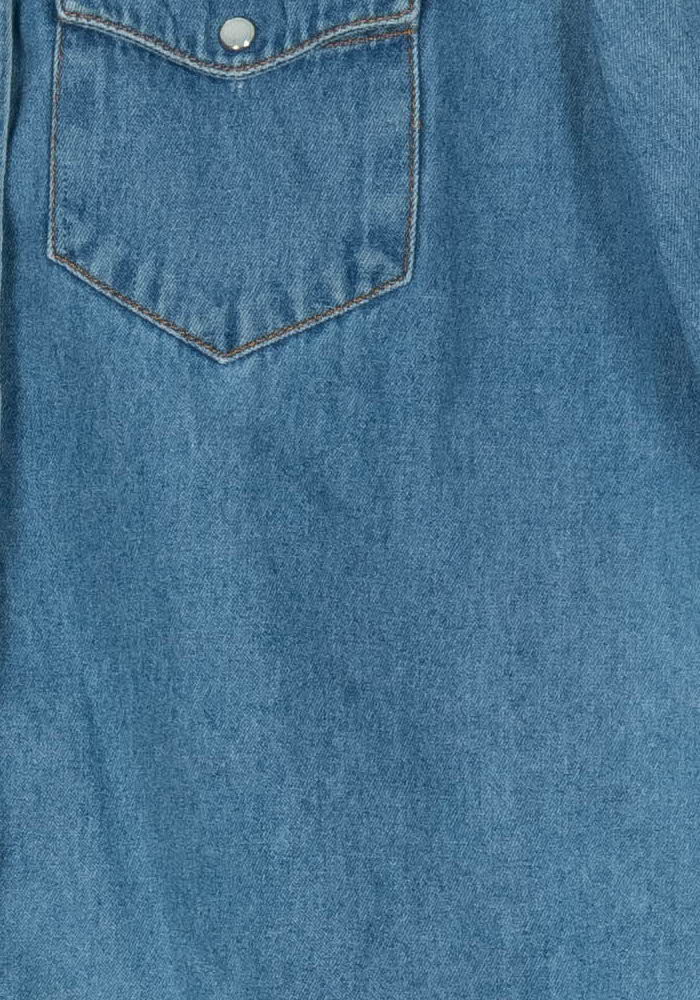 Chemise En Jean Bleue - Taille S/36 de la marque Kookai | PARAD124385 - Vendu par Paradigme - Image 3