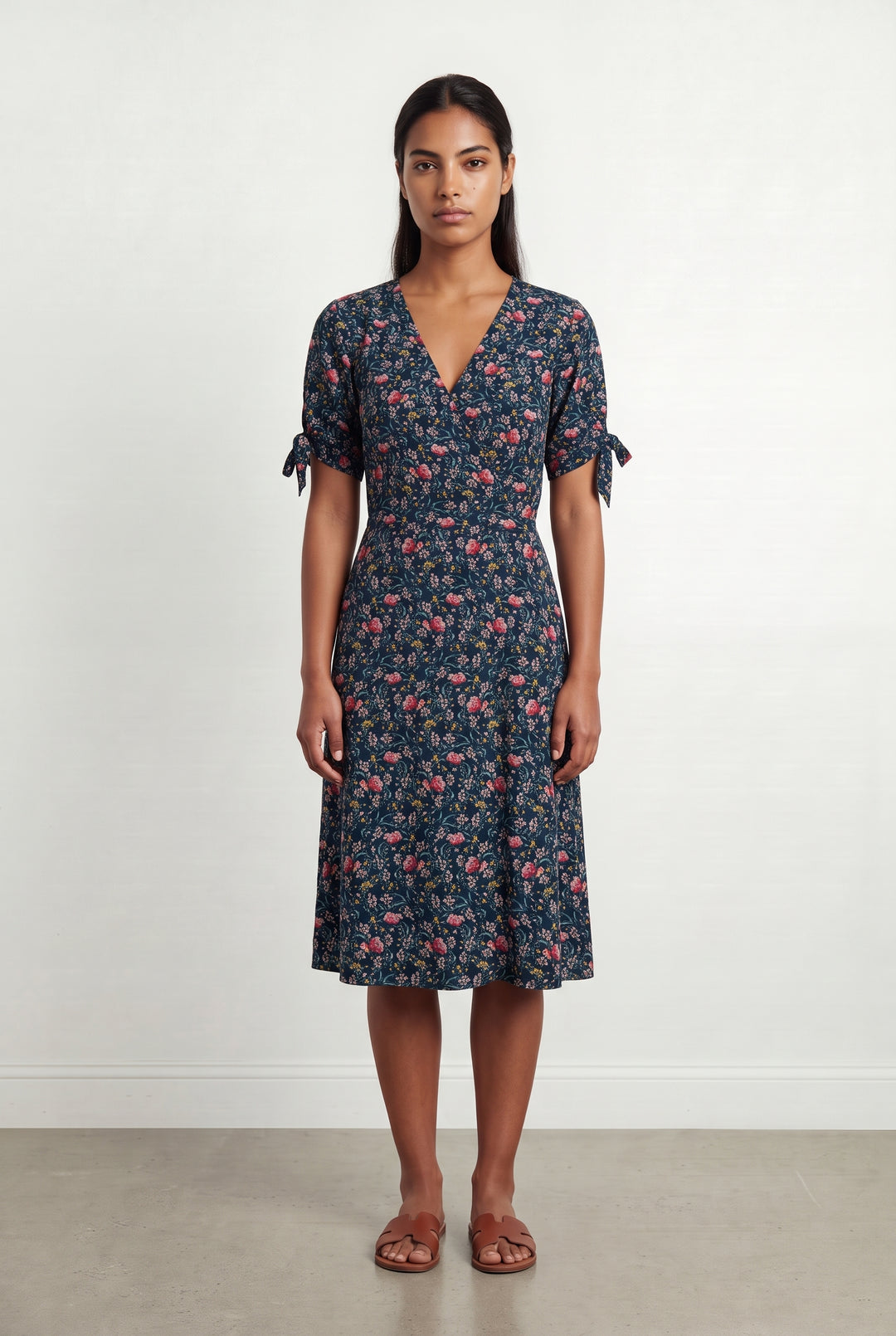 Robe Midi Bleu Marine et Rose - Taille L/40 de la marque Kookai | PARAD124386 - Vendu par Paradigme - Image 1