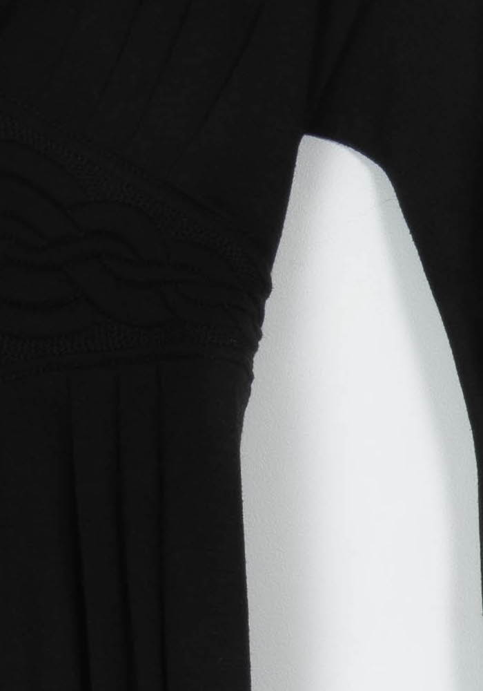 Robe Midi Cache-Cœur Noire - Taille M/38 de la marque ZAPA | PARAD124387 - Vendu par Paradigme - Image 3