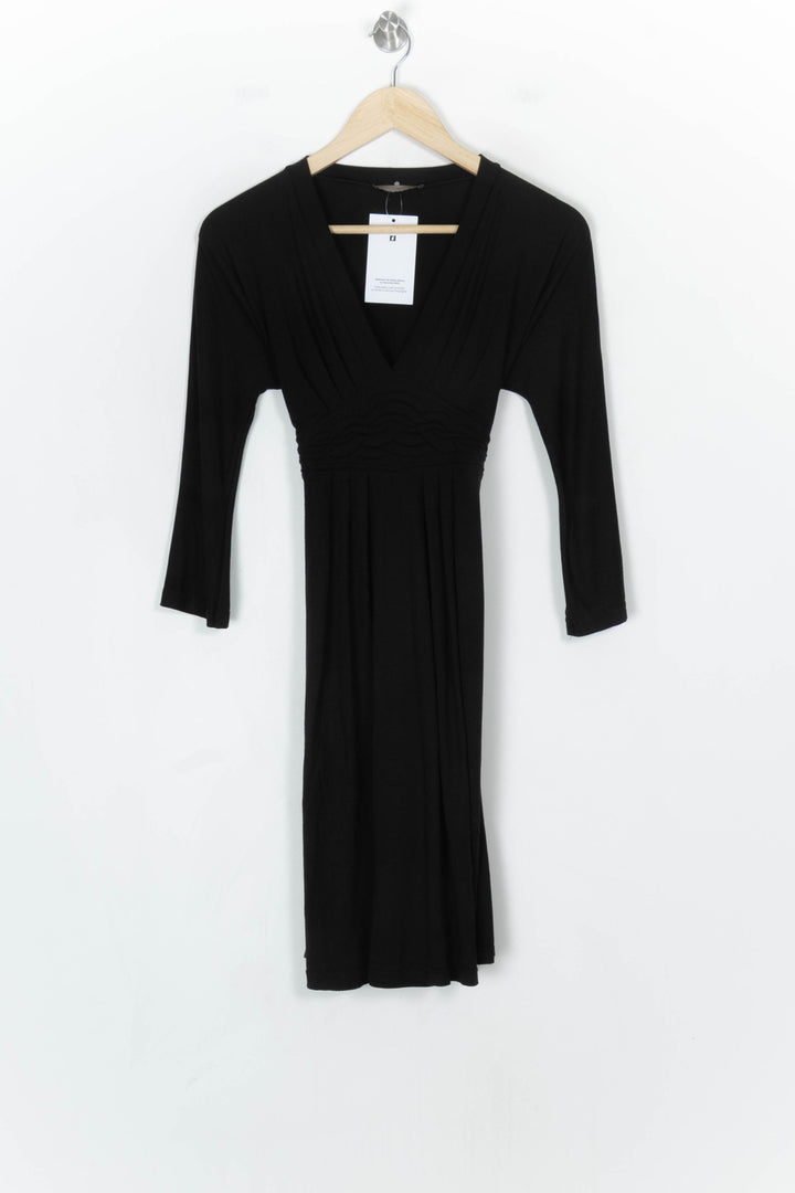 Robe Midi Cache-Cœur Noire - Taille M/38 de la marque ZAPA | PARAD124387 - Vendu par Paradigme - Image 2