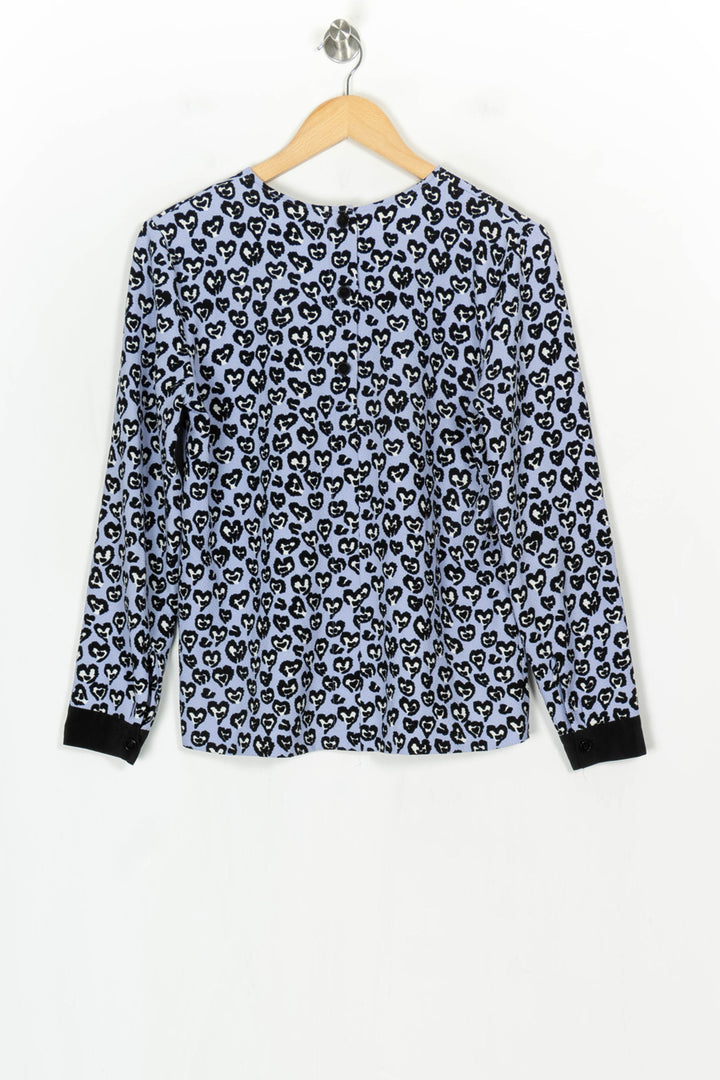Blouse Bleue et Noire - Taille L/40 de la marque Sandro | PARAD124388 - Vendu par Paradigme - Image 5