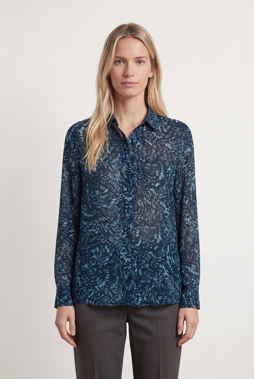 Chemise Bleue et Turquoise - Taille M/38 de la marque Sud express | PARAD124389 - Vendu par Paradigme - Image 1