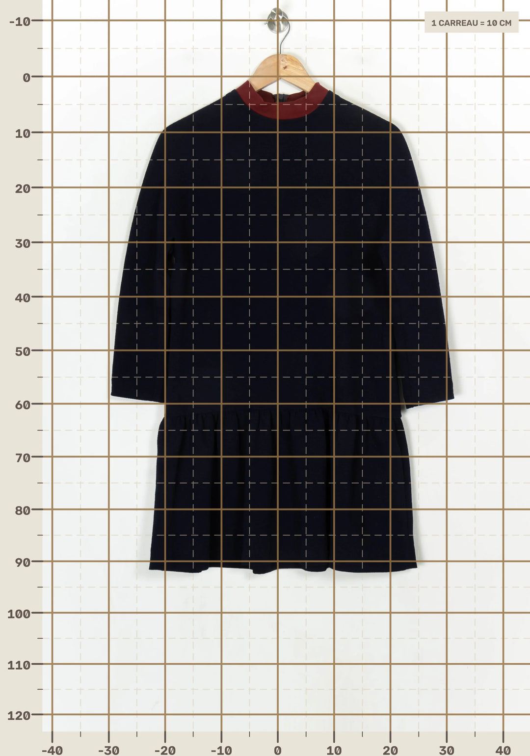 Robe Bleu Marine - Taille L/40 de la marque Sandro | PARAD124391 - Vendu par Paradigme - Image 4