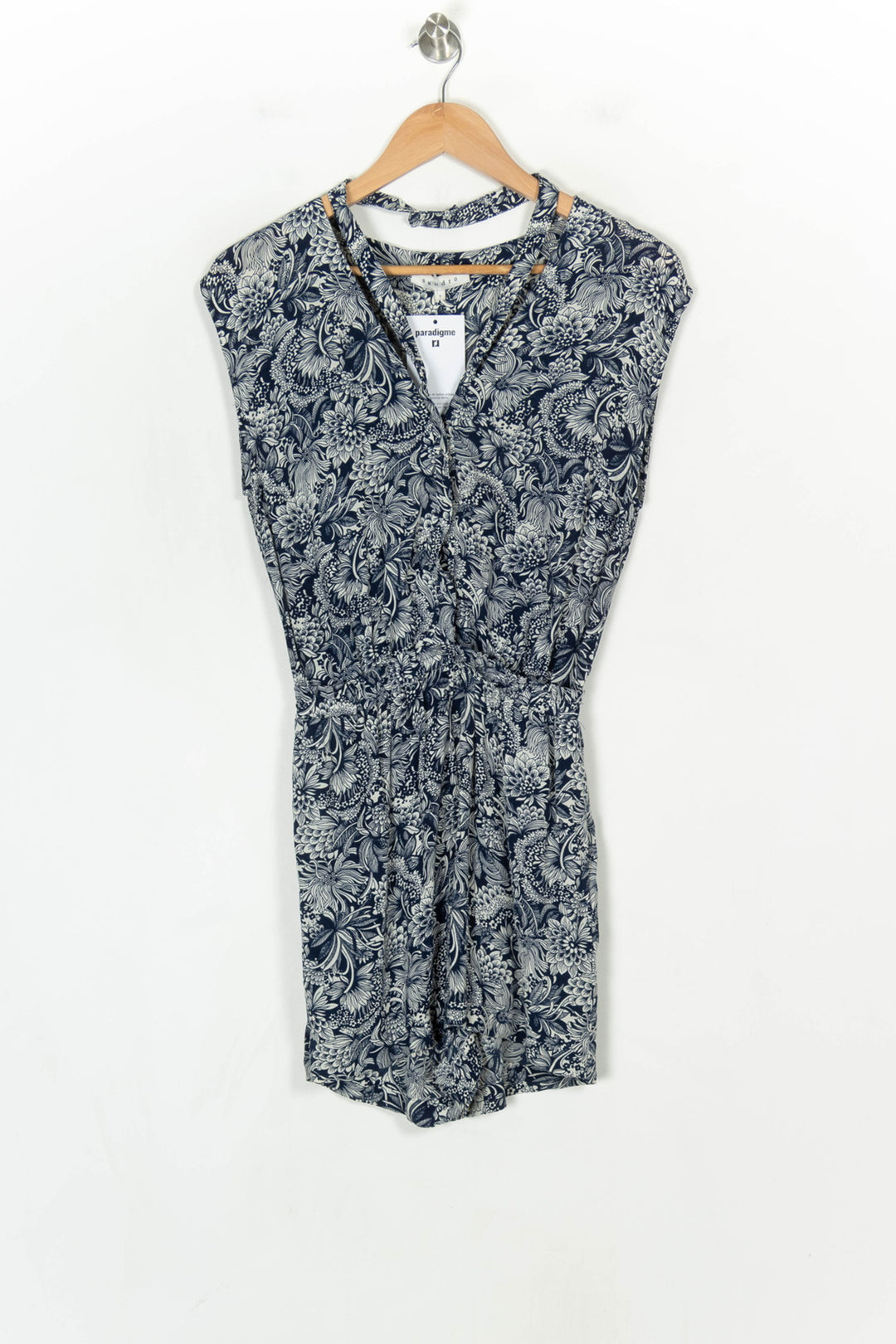 Combishort Bleu et Blanc - Taille S/36 de la marque Sandro | PARAD124392 - Vendu par Paradigme - Image 2