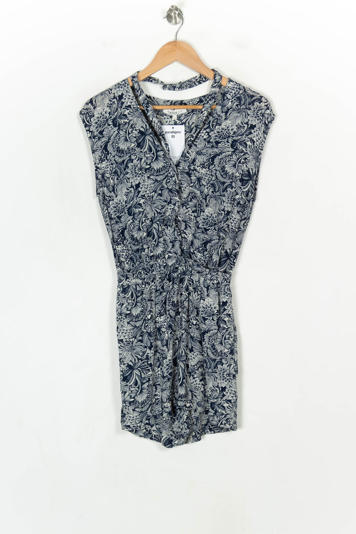 Combishort Bleu et Blanc - Taille S/36 de la marque Sandro | PARAD124392 - Vendu par Paradigme - Image 2