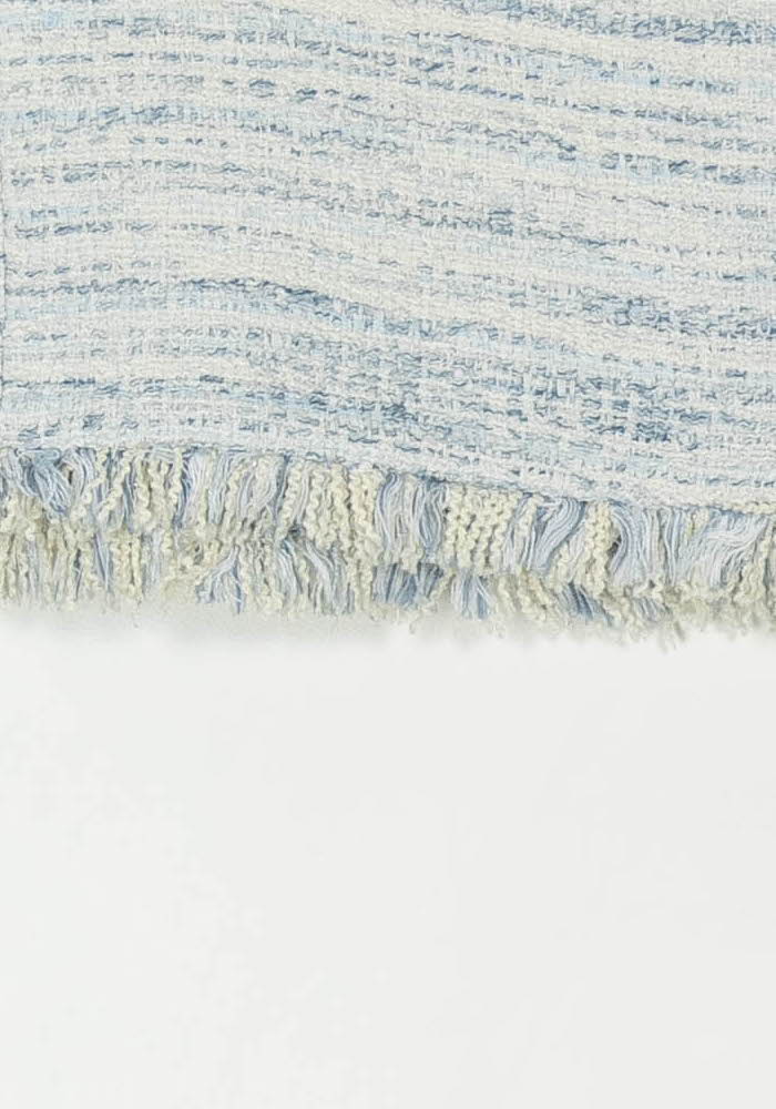 Jupe Midi Bleue et Blanche - Taille S/36 de la marque Sandro | PARAD124395 - Vendu par Paradigme - Image 3