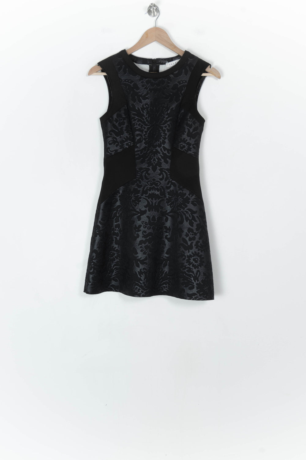 Robe Sans Manches Noire et Grise - Taille S/36 de la marque Sandro | PARAD124397 - Vendu par Paradigme - Image 2