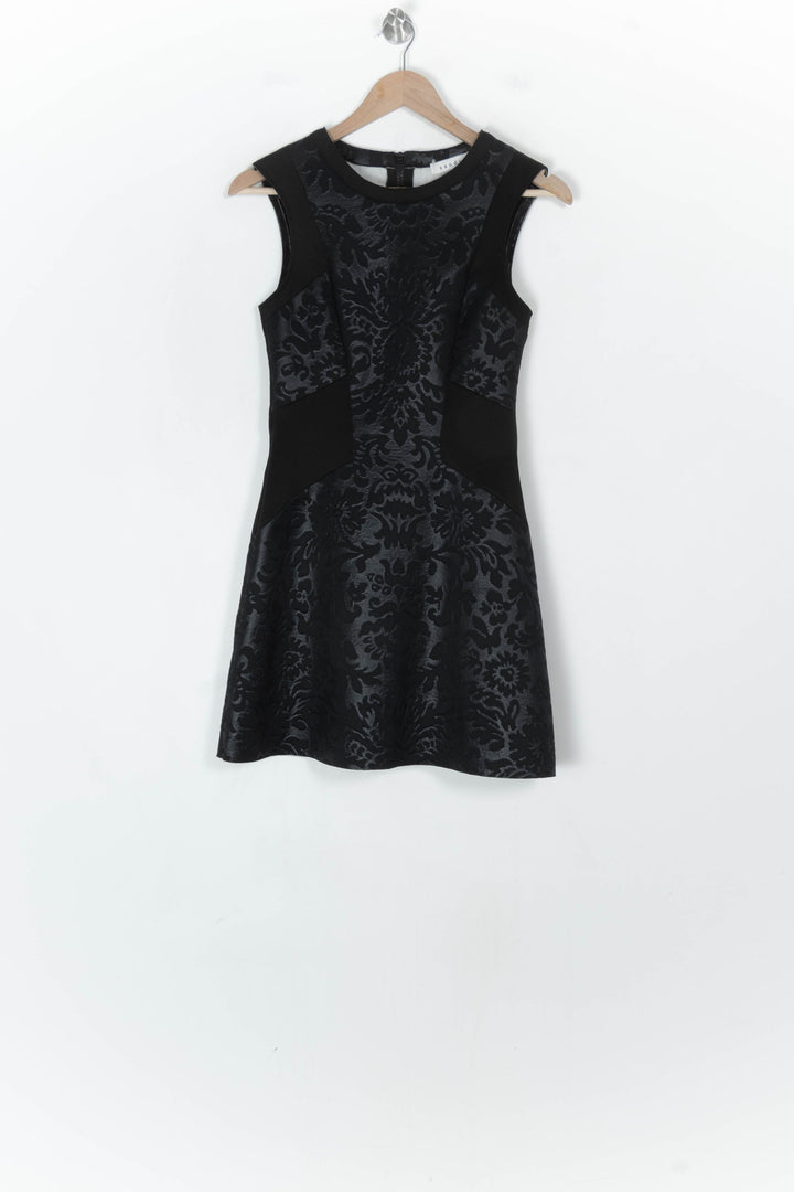 Robe Sans Manches Noire et Grise - Taille S/36 de la marque Sandro | PARAD124397 - Vendu par Paradigme - Image 2