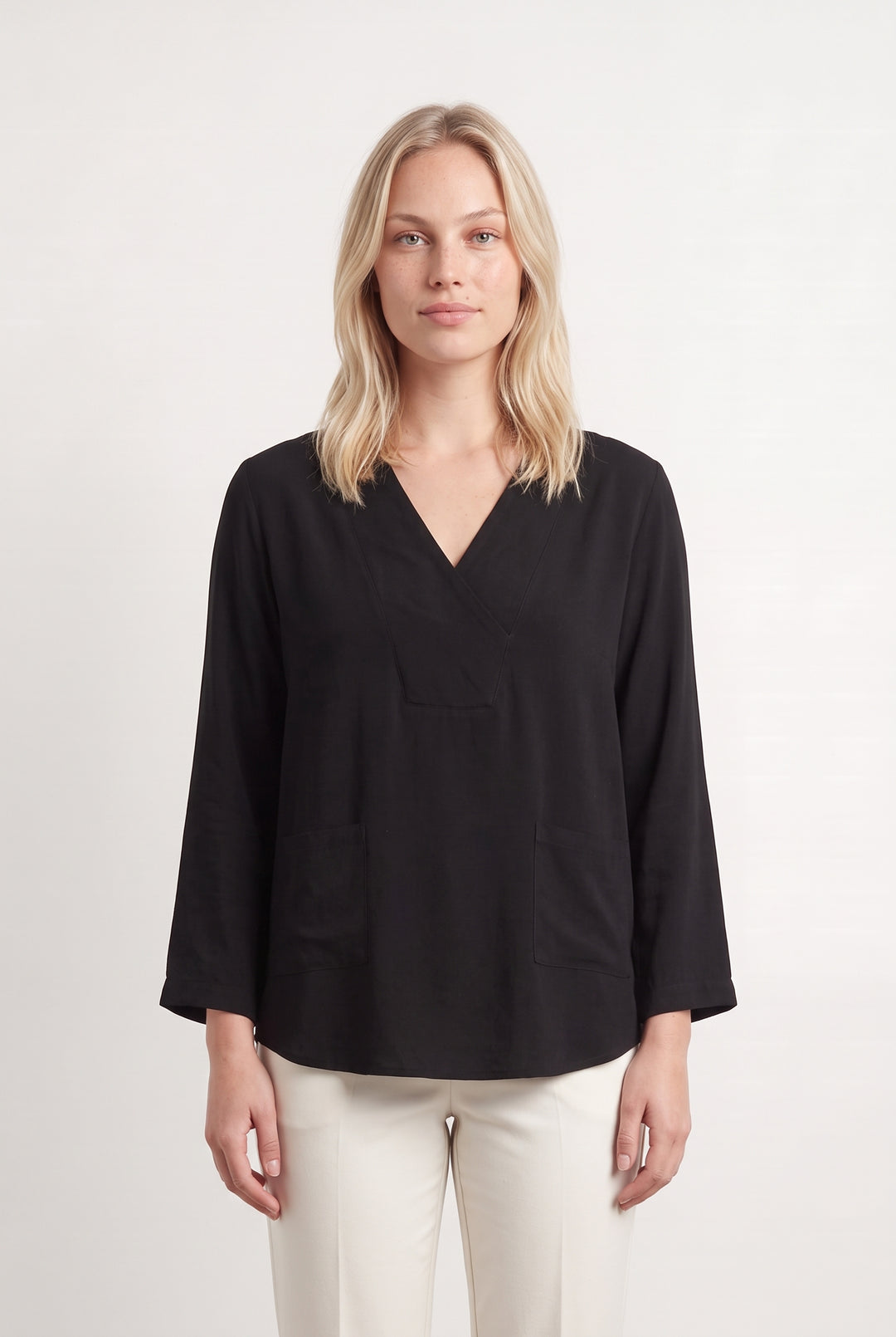 Blouse Cache-Cœur Noire - Taille L/40 de la marque Gerard Darel | PARAD124399 - Vendu par Paradigme - Image 1