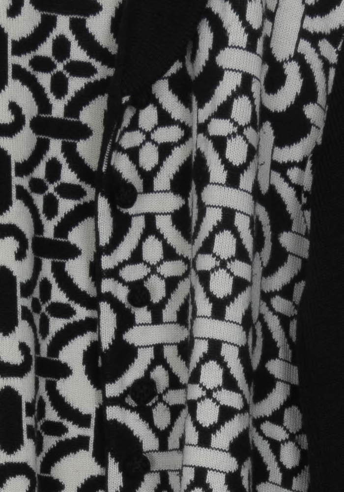 Cardigan Noir et Blanc - Taille M/38 de la marque Caroll | PARAD124401 - Vendu par Paradigme - Image 3