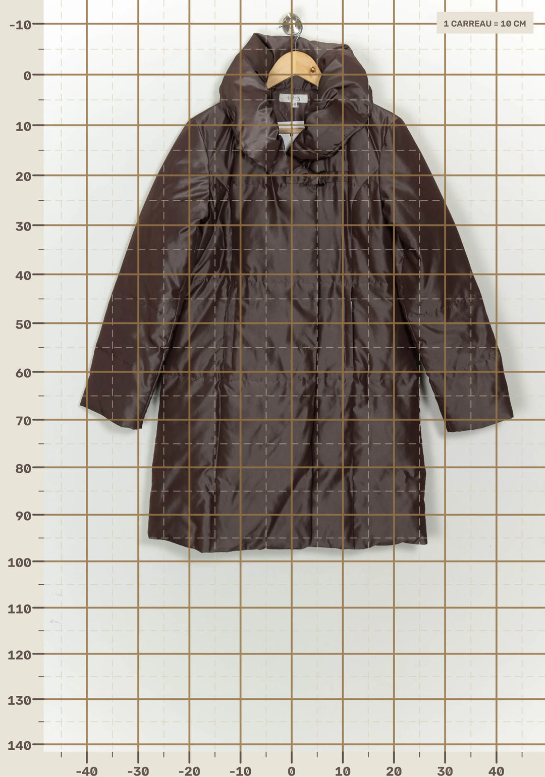 Doudoune Marron - Taille S/36 de la marque Maison 123 | PARAD124405 - Vendu par Paradigme - Image 4