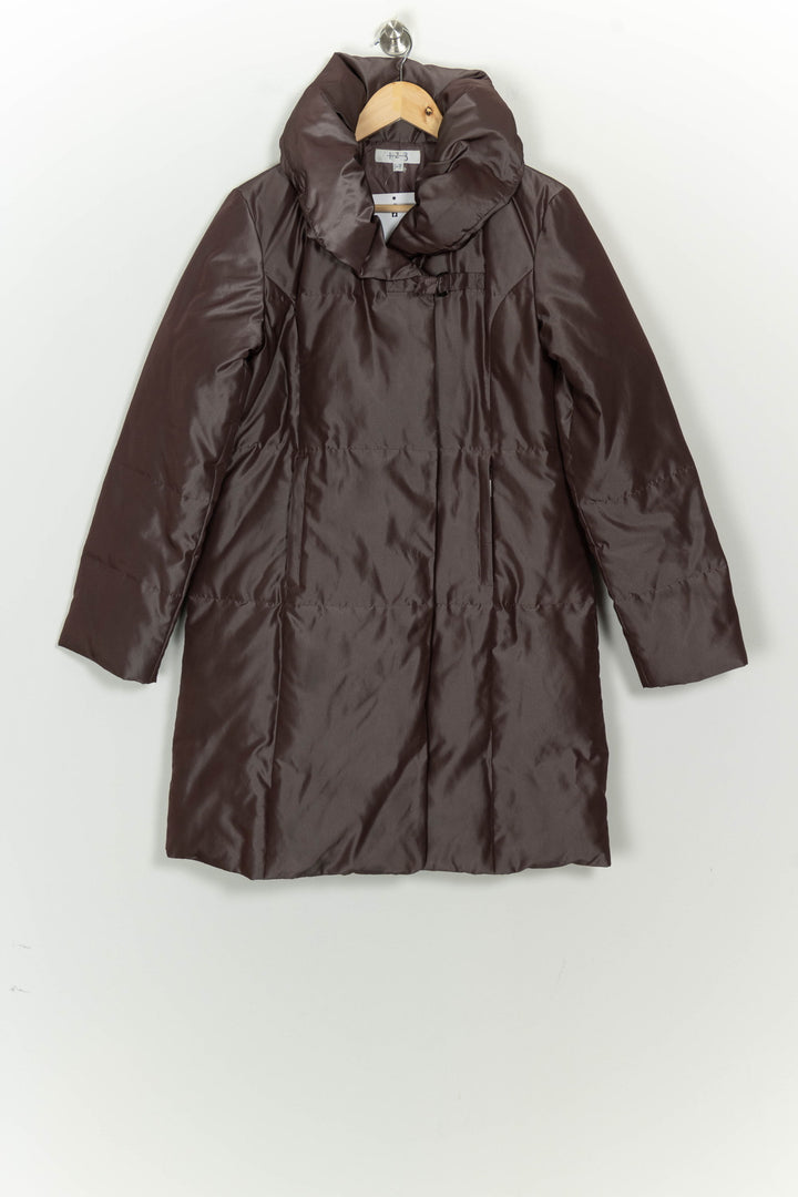 Doudoune Marron - Taille S/36 de la marque Maison 123 | PARAD124405 - Vendu par Paradigme - Image 2