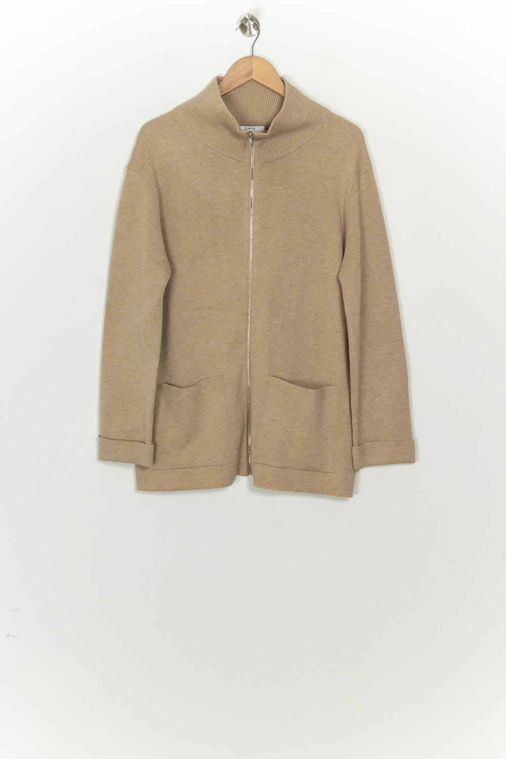 Gilet Zippé Beige - Taille S/36 de la marque ZAPA | PARAD124408 - Vendu par Paradigme - Image 2