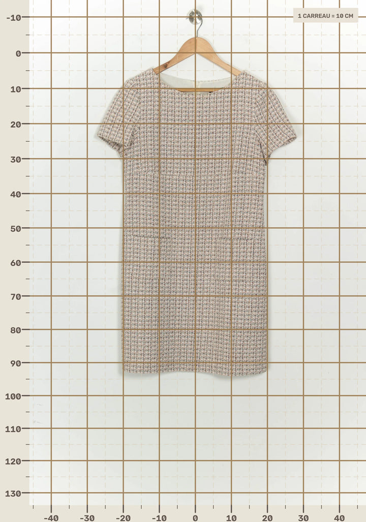 Robe Midi Beige - Taille M/38 de la marque Caroll | PARAD124409 - Vendu par Paradigme - Image 4