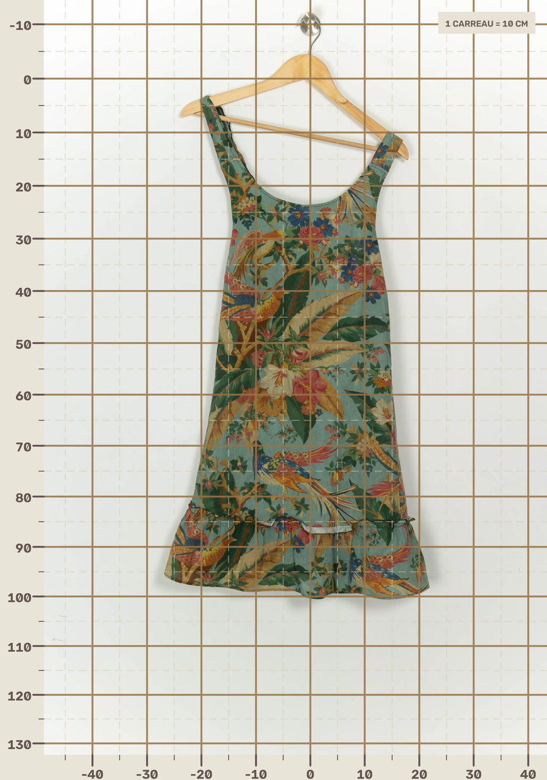 Robe Courte Verte - Taille M/38 de la marque Sézane | PARAD124410 - Vendu par Paradigme - Image 4