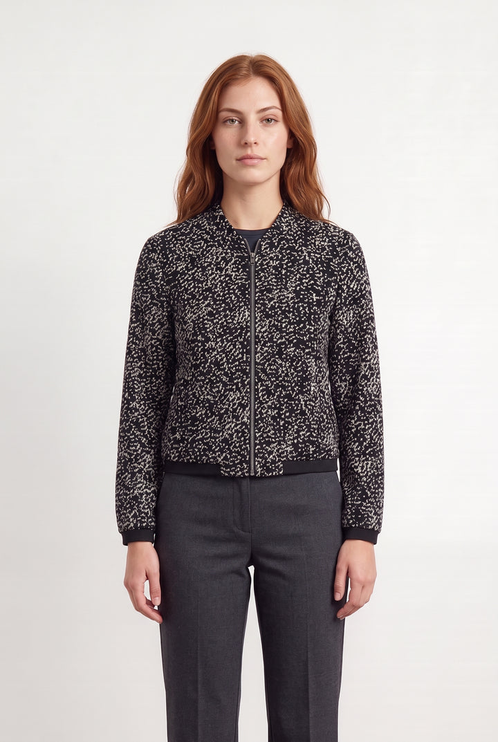 Veste Zippée Noire et Blanche - Taille S/36 de la marque I.Code | PARAD124413 - Vendu par Paradigme - Image 1