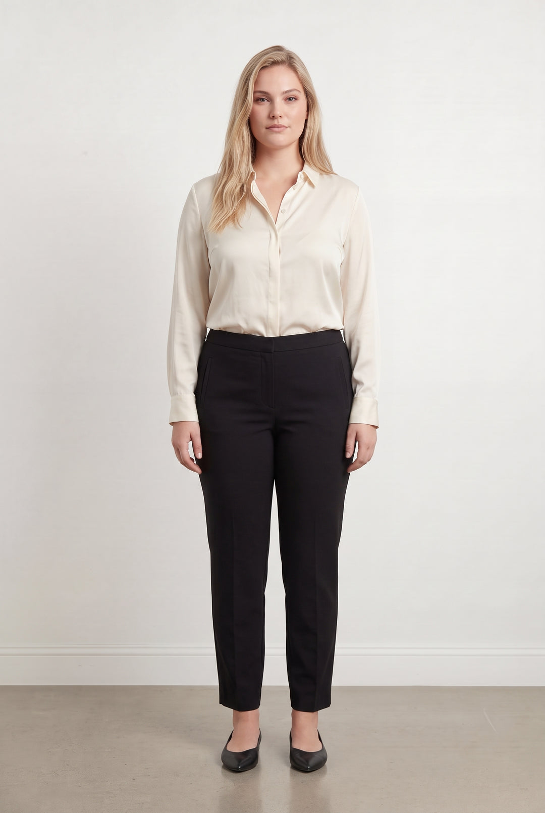 Pantalon De Tailleur Noir - Taille XL/42 de la marque Maison 123 | PARAD124416 - Vendu par Paradigme - Image 1