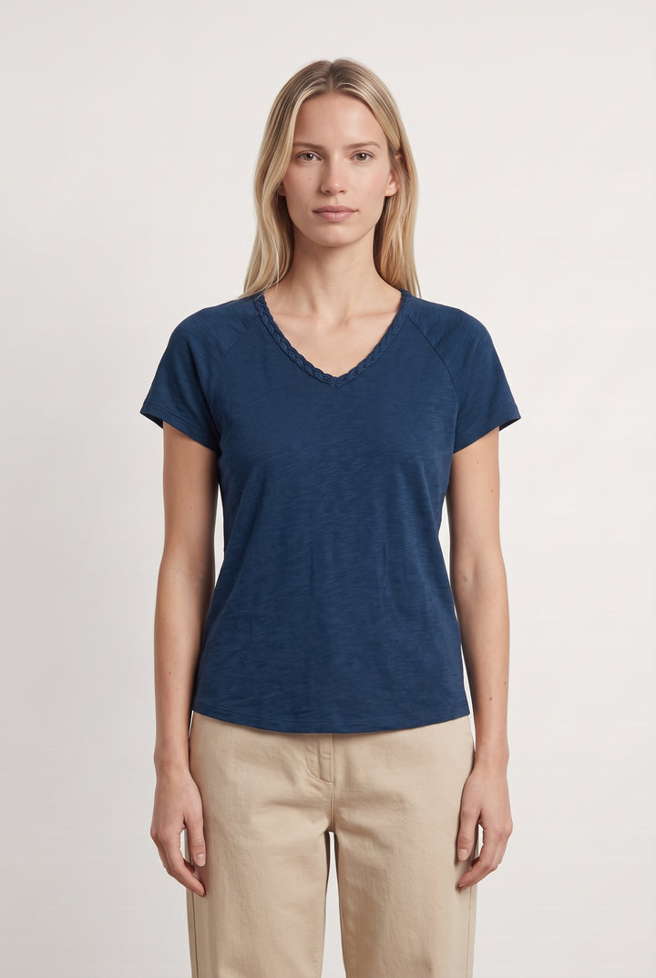 Tee-shirt Bleu - Taille XS/34 de la marque Sud express | PARAD124417 - Vendu par Paradigme - Image 1