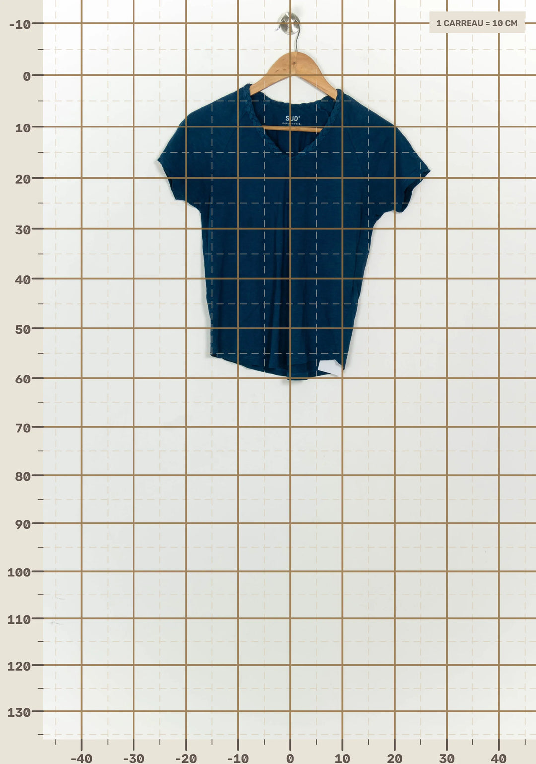 Tee-shirt Bleu - Taille XS/34 de la marque Sud express | PARAD124417 - Vendu par Paradigme - Image 4