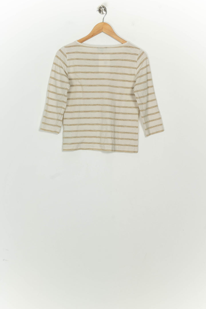 Tee-Shirt Écru et Beige - Taille S/36 de la marque Caroll | PARAD124418 - Vendu par Paradigme - Image 5
