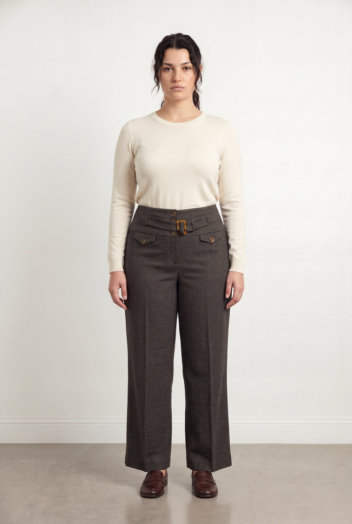 Pantalon Marron,Moda - Taille XXL/44 de la marque Caroll | PARAD124420 - Vendu par Paradigme - Image 1