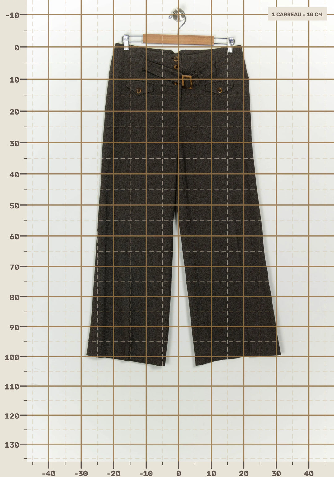 Pantalon Marron,Moda - Taille XXL/44 de la marque Caroll | PARAD124420 - Vendu par Paradigme - Image 4