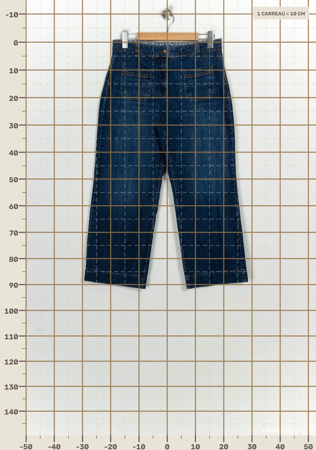 Jean Bleu Foncé - Taille L/40 de la marque Caroll | PARAD124421 - Vendu par Paradigme - Image 4