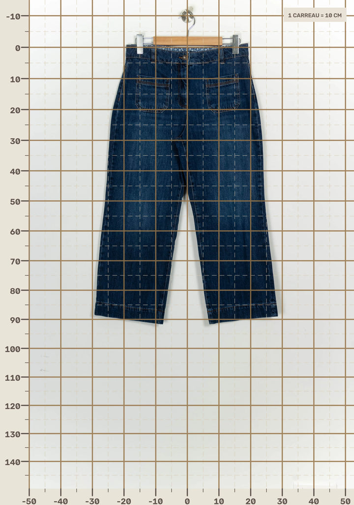 Jean Bleu Foncé - Taille L/40 de la marque Caroll | PARAD124421 - Vendu par Paradigme - Image 4