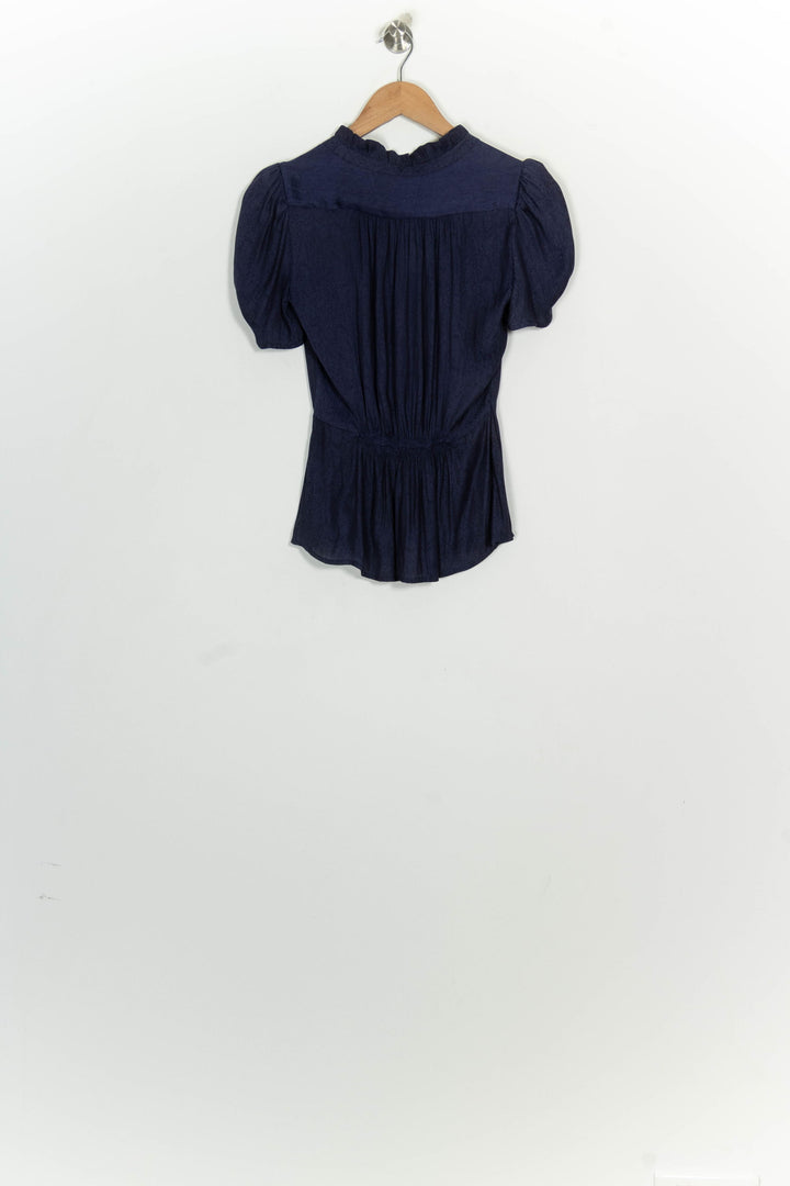 Blouse Bleu Marine - Taille XS/34 de la marque ZAPA | PARAD124423 - Vendu par Paradigme - Image 5