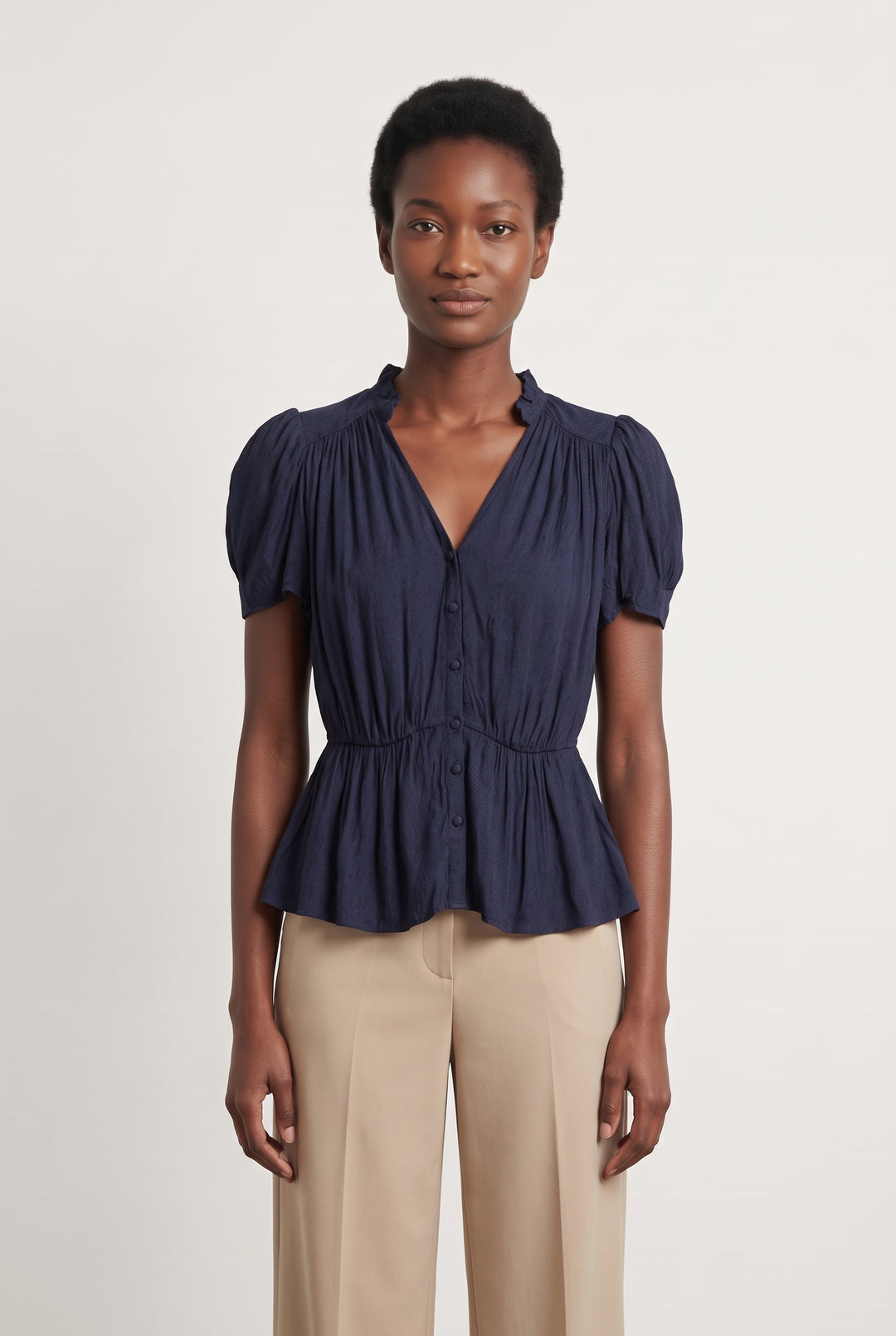 Blouse Bleu Marine - Taille XS/34 de la marque ZAPA | PARAD124423 - Vendu par Paradigme - Image 1