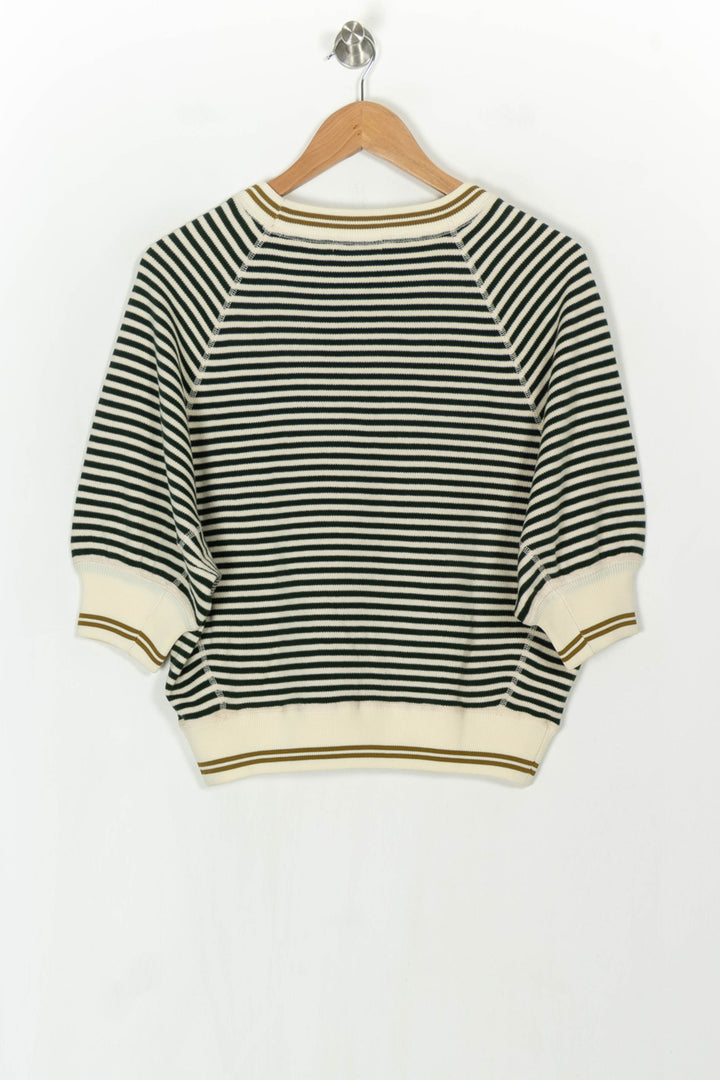 Pull Rayé Vert et Écru - Taille S/36 de la marque Bellerose | PARAD124430 - Vendu par Paradigme - Image 5