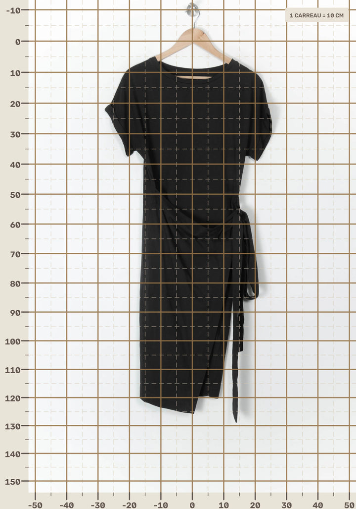 Robe Portefeuille Noire - Taille XS/34 de la marque ba&amp;sh | PARAD124431 - Vendu par Paradigme - Image 4