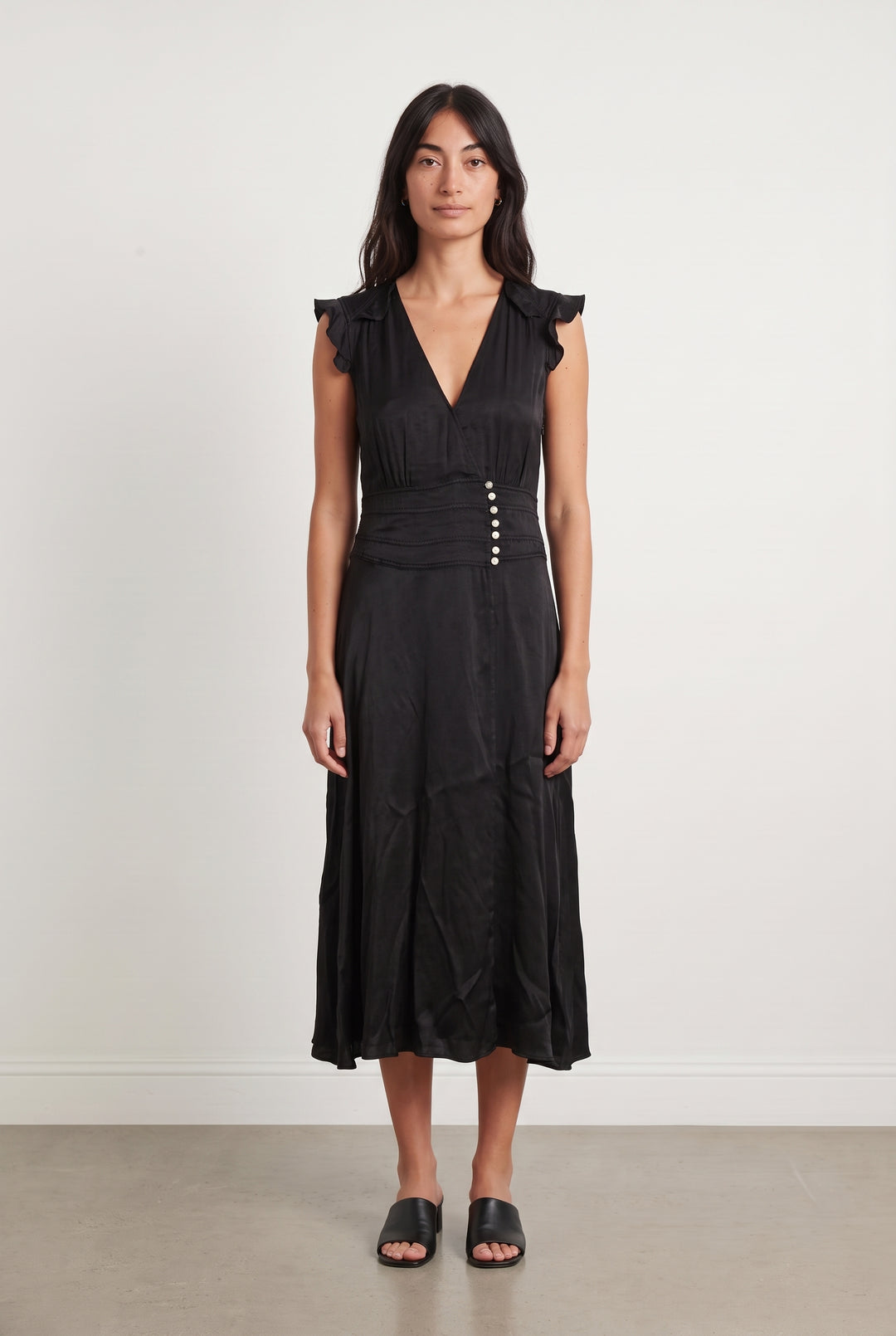 Robe Longue Noire - Taille S/36 de la marque ba&amp;sh | PARAD124432 - Vendu par Paradigme - Image 1