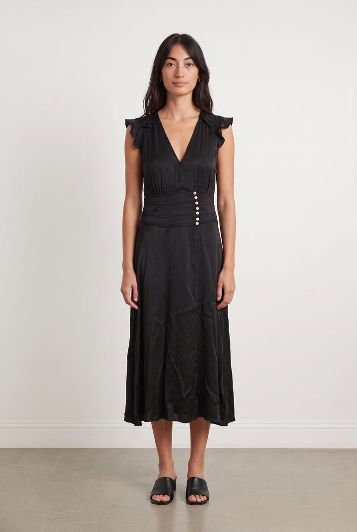 Robe Longue Noire - Taille S/36 de la marque ba&amp;sh | PARAD124432 - Vendu par Paradigme - Image 1
