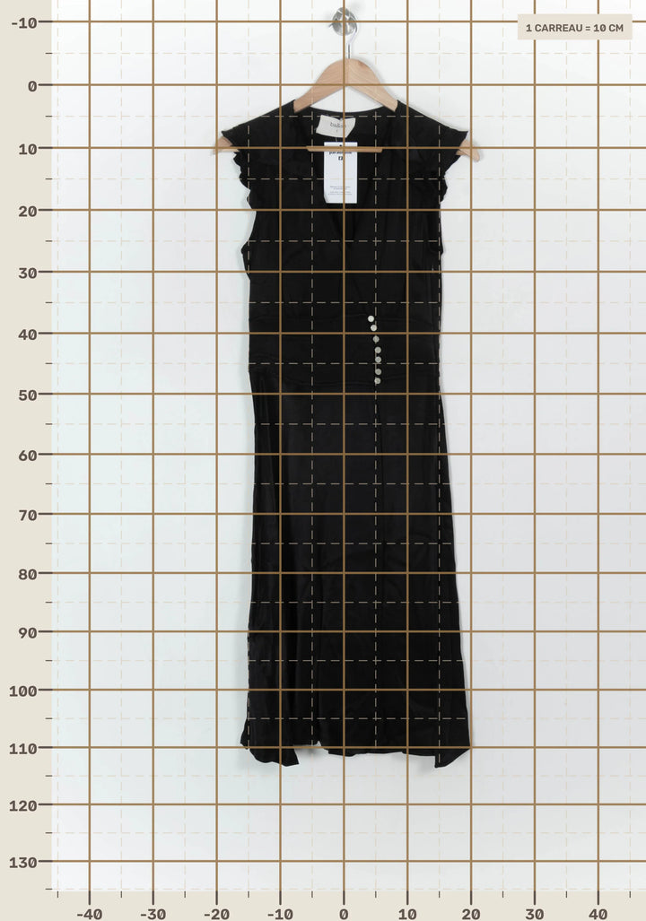 Robe Longue Noire - Taille S/36 de la marque ba&amp;sh | PARAD124432 - Vendu par Paradigme - Image 4