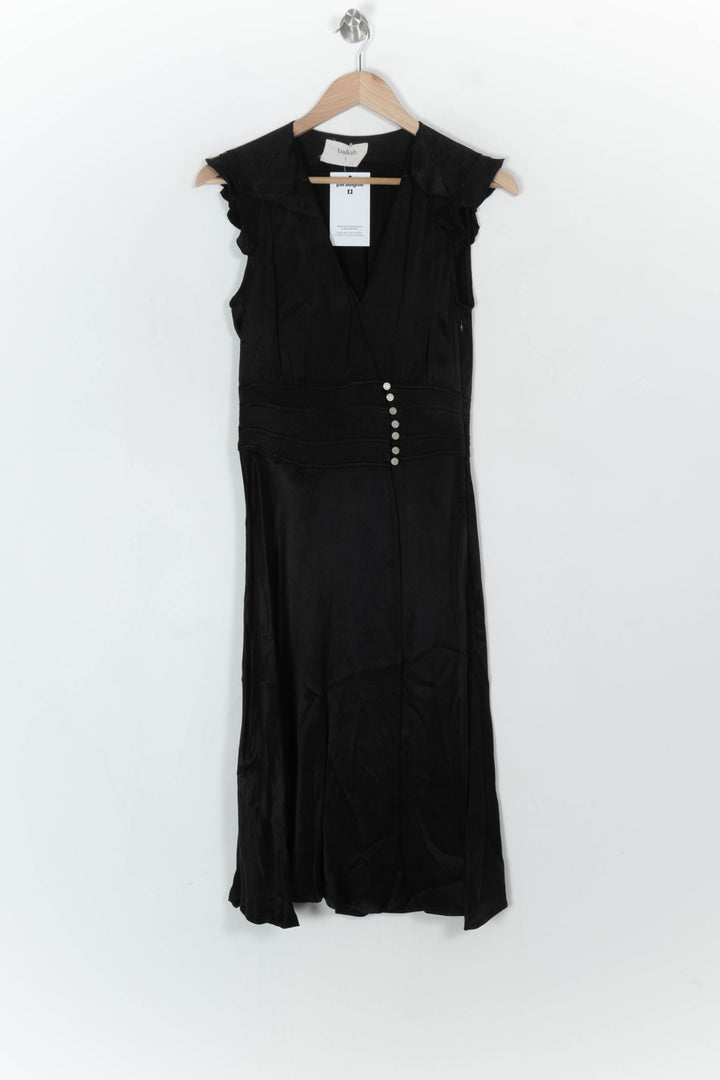 Robe Longue Noire - Taille S/36 de la marque ba&amp;sh | PARAD124432 - Vendu par Paradigme - Image 2