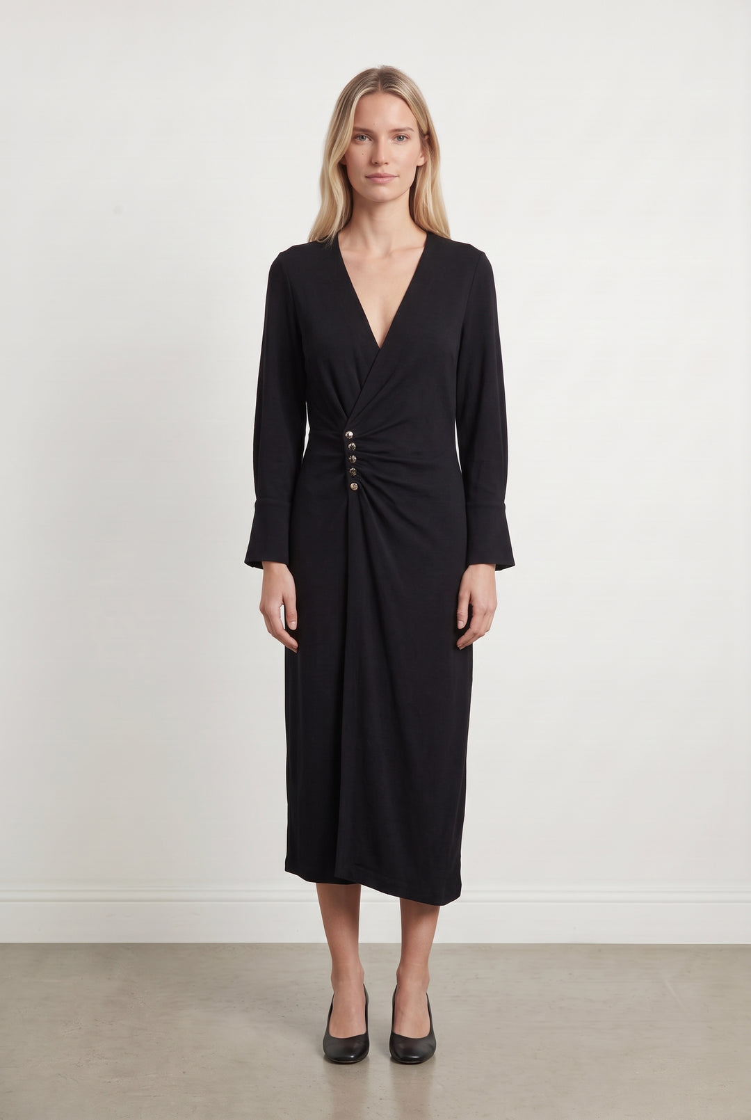 Robe Longue Noire - Taille S/36 de la marque ba&amp;sh | PARAD124433 - Vendu par Paradigme - Image 1